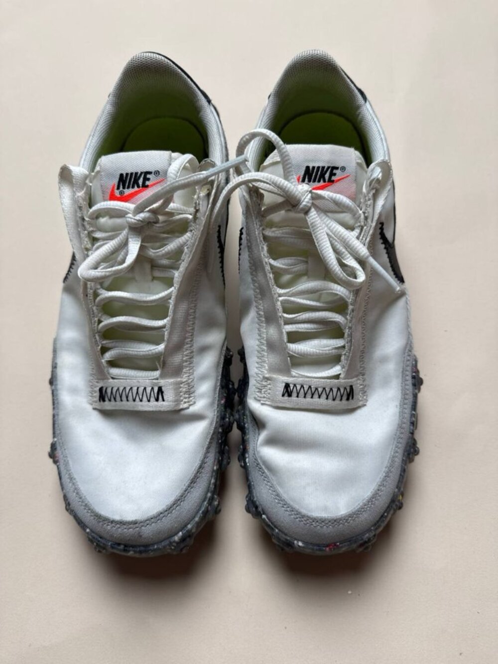 Nike Waffle Racer Crater CT1983-104 Women's US 7.5 EU 38.5 White Used